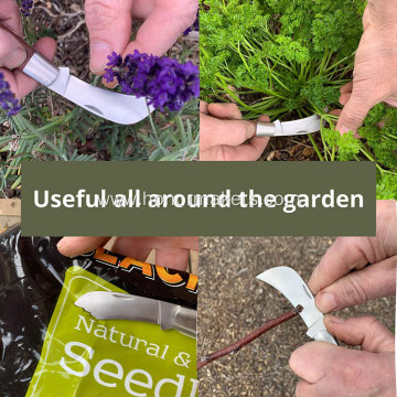 Professional garden folding knife stainless steel blade grafting pocket knife